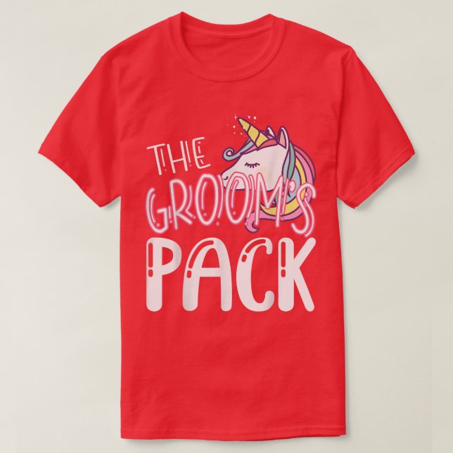 Bröllesman Gay Sängkammarfest Bröllop Regnbåge Uni T Shirt (Design framsida)