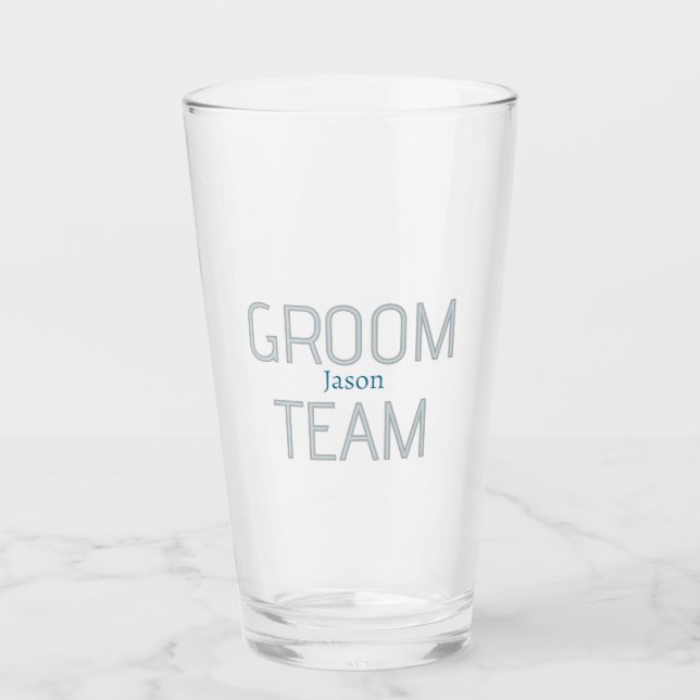 bröllesman modig brudgumsteam grå blå vit möhippa glaskopp (Framsida)