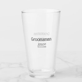 bröllesman möhippa lägg till namn modern enkel glaskopp