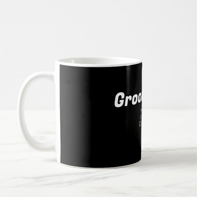 bröllesman möhippa lägg till namn modern enkel kaffemugg (Vänster)
