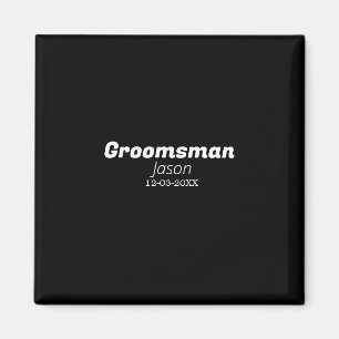 bröllesman möhippa lägg till namn modern enkel magnet