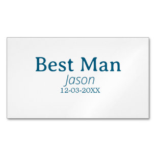 bröllesman möhippa lägg till namn modern enkel magnetiska visitkort