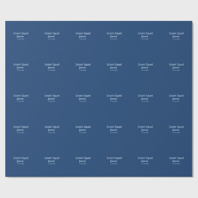 bröllesman möhippa lägg till namn modern enkel presentpapper (Platt)