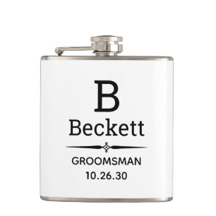 Bröllesman monogram fickplunta
