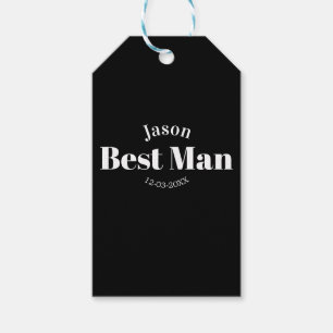 bröllesman svensexa bestman svart vit datum presentetikett