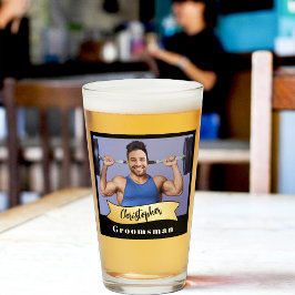 Bröllespojkarna Pint Glas-serien: The Bar Bell Leg Glaskopp
