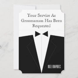 Bröllisbästis- eller grovbrudsinbjudan inbjudningar