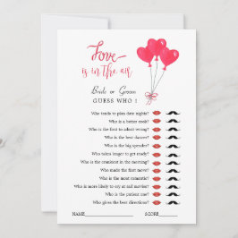 Bröllislek Red & White Hearts  Inbjudningar