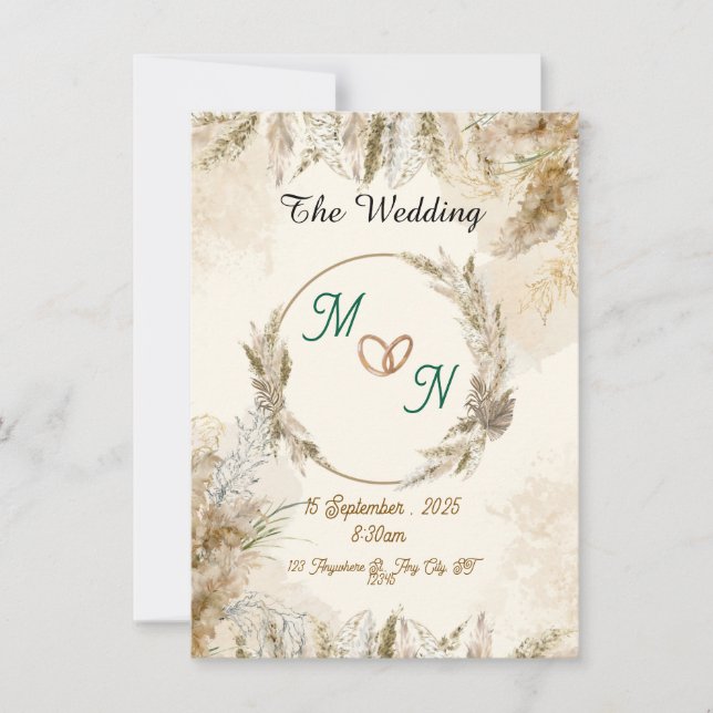 BRÖLLLOP INBJUDNINGAR (Framsida)