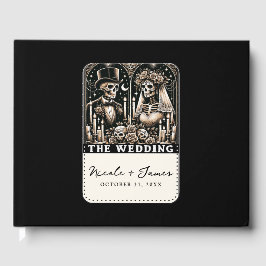 BRÖLLLOPET Tarot Skelett Brud & Brudgum Gästböcker