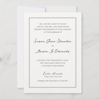 Brölloksinbjudan för Anpassningsbar av klassiskt s Inbjudningar