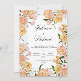 Brölloksinbjudan för Blommigt av elegantens Vintag Inbjudningar