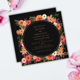 Brölloksinbjudan för Blommigt hösten/elegant Inbjudningar