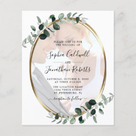 Brölloksinbjudan för budgeteukalyptus Foto QR-kod