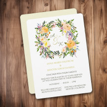 Brölloksinbjudan för höstblodets Blommigt