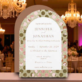 Brölloksinbjudan för höstblomman i Säsong Inbjudningar