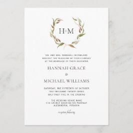 Brölloksinbjudan för höstLaurel-utandning Inbjudningar