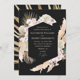 Brölloksinbjudan till blommigt för tropisk elegant inbjudningar