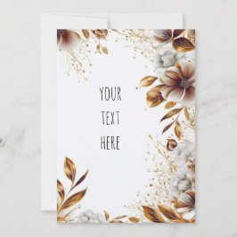 Brölloksinbjudan till Blommigten elegant Inbjudningar