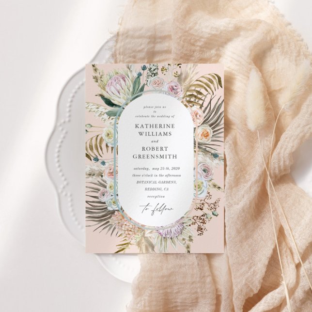 Brölloksinbjudan till Blommigten för  Elegant i Bö Inbjudningar (Skapare uppladdad)