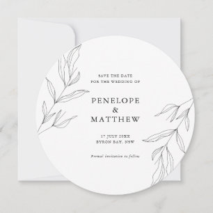 Brölloksinbjudan till bröllopsrundan i Löv under L Julkort