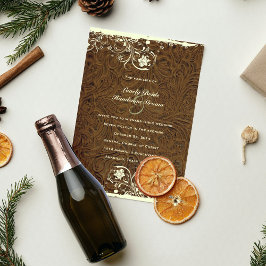 Brölloksinbjudan till Cowboytooled Leather Stil-lä Inbjudningar