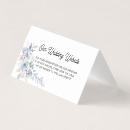 Brölloksinbjudan till elegant QR-kod - mappad Stäl Kort