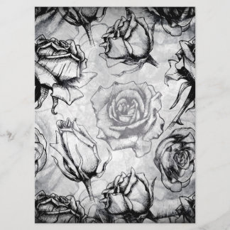 Brölloksinbjudan till elegant Red White Black Ro B Inbjudningar