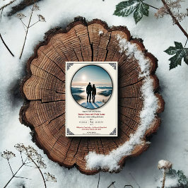 Brölloksinbjudan till elegant Winter Romantik Inbjudningar