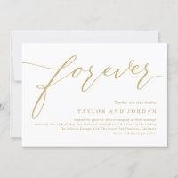 Brölloksinbjudan till Forever love EDITABLE FÄRG