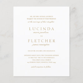 Brölloksinbjudan till Guld formellt QR-kod