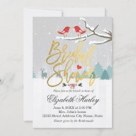 Brölloksinbjudan till Möhippan i Snö Scene  Inbjudningar