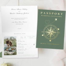 Brölloksinbjudan till Passport Destination Sage Gu