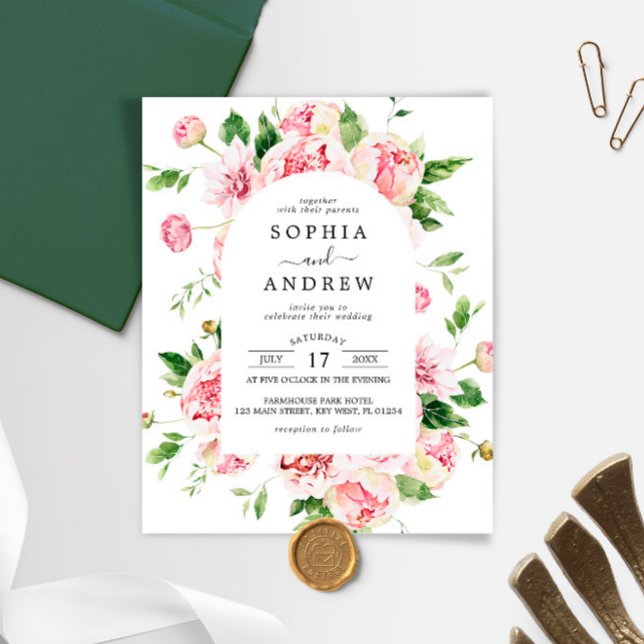 Brölloksinbjudan till Rosa av budgetmänniskor (Skapare uppladdad)