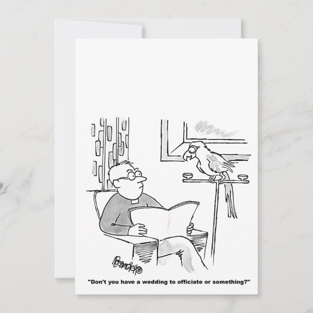 Brölloksinbjudan till Tecknaden personlig Inbjudningar (Framsida)