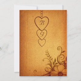 Brölloksinbjudan till vintagens sammansättning inbjudningar