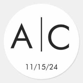 Bröllöksmärken! Runt Klistermärke