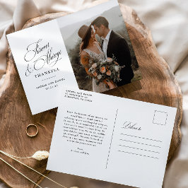 Bröllomst Tack För Evigt Och Alltid Vykort