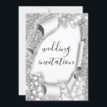 Bröllop 3D-effektens Elegant Vita Silver Glitter Inbjudningar<br><div class="desc">I den fantastiska färden mot matrimoni, där varje detalj måste stämma överens med kärlek och glädjen i tillfälle, sätter inbjudan in skedet för firande till kom. Mata in inbjudan till Eleganten för 3D-effekten i Bröllop Vita Silver Glitter från Zazzle - ett mästerverk som kombinerar sofistikering med magi och som ser...</div>