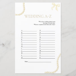 Bröllop A till Z-spel | Pearls & Prosecco Shower