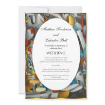 Bröllop Abstrakt - färgstark Elegant Modern