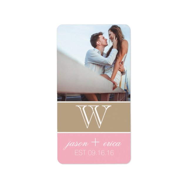 Bröllop Adress eller Flaska | BRÖLLOP Adressetikett (Framsidan)