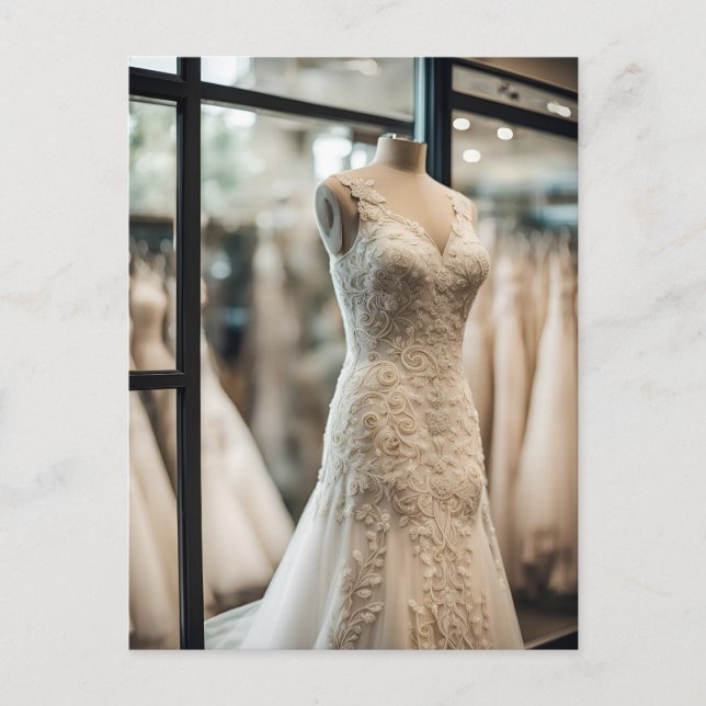 Bröllop-adress, vykort för postkorsning (Framsida)