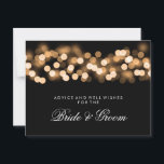 Bröllop Advice Card Guld Hollywood Glam Rådkort<br><div class="desc">Elegantens möhippa/möhippa " Bröllop Advice Card " för bruden och trippen med gul Guld Hollywood Glam och anpassningsbar text. Imponera på din familj och dina vänner med den här snyggten och den moderna designen. Helt anpassade! Lätt att använda och lätt att anpassa. Ordna i dag!</div>