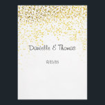Bröllop Advice, Elegant, Guld Confetti Rådkort<br><div class="desc">Lustigt att kommentera,  rådskort till dina gäster. Söt guld faux glitter på vit bakgrund. Anpassa text till alla fånig,  roligtar och kommentarer som du vill ha. ALLA DESIGN INSLAG SKRIVS UT PÅ ETT FAKTISKT GLITTER.</div>
