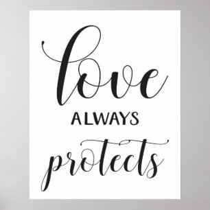 Bröllop Aisle Signs - 1 Corinthians 13 Poster