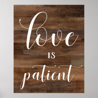 Bröllop Aisle Signs - 1 Corinthians 13 Poster