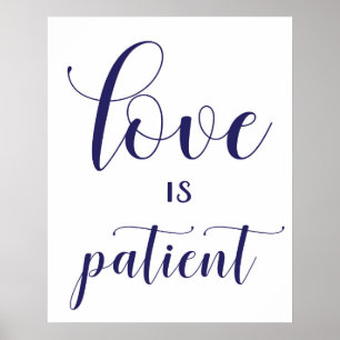 Bröllop Aisle Signs - 1 Corinthians 13 Poster