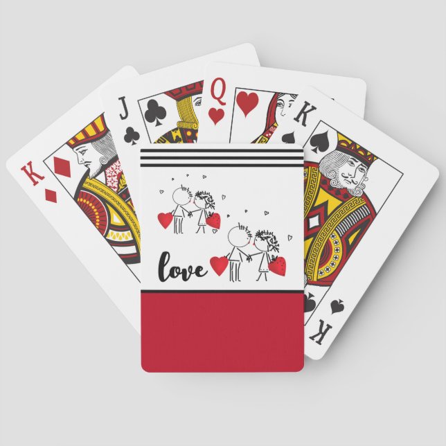 Bröllop, Alla hjärtans dagsocklar Casinokort (Baksidan)