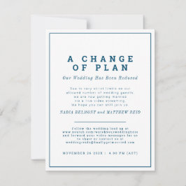 Bröllop ändring av plan som ska avbrytas nu, ström spara datumet